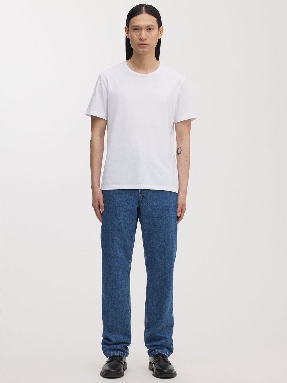 ASKET Men's Crew Neck T-Shirt in White